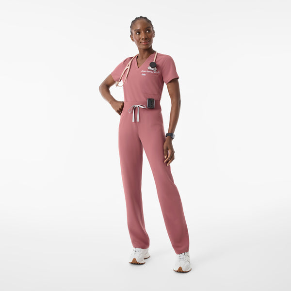 Women's Mauve Livingston High-Rise - Petite Straight-Leg Scrub Pant™