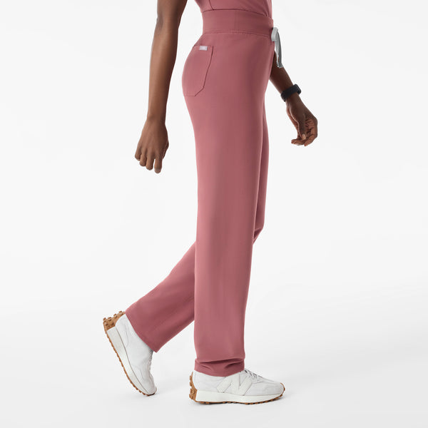 Women's Mauve Livingston High-Rise - Petite Straight-Leg Scrub Pant™
