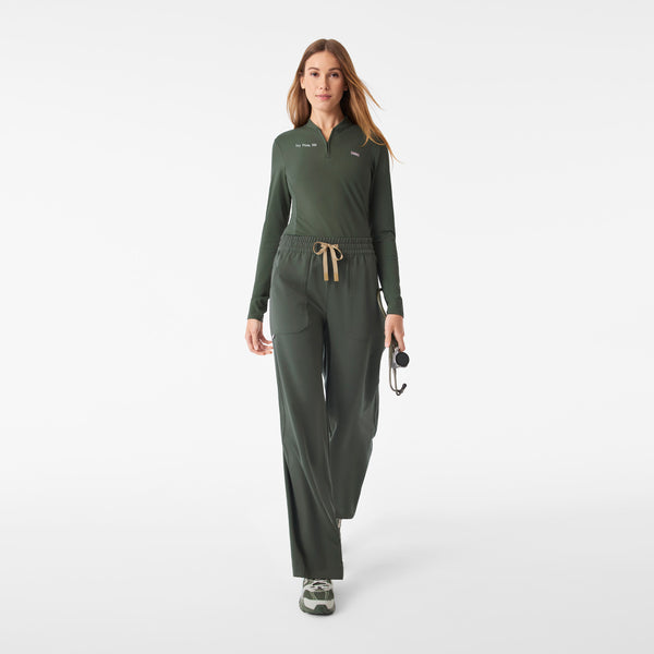 Women's Moss Bree FlexKnit - Slim Long-Sleeve Scrub Top