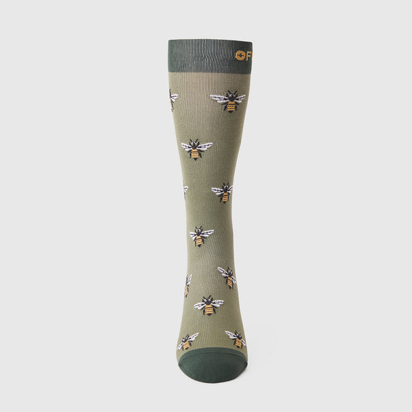 Unisex Moss Busy Bee - Compression Socks
