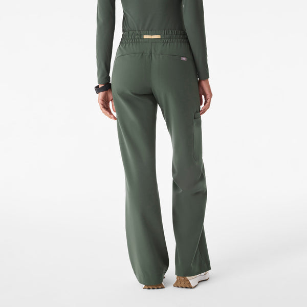 Women's Moss Isabel Ruched Mid-Rise Wide-Leg - Tall Scrub Pant™