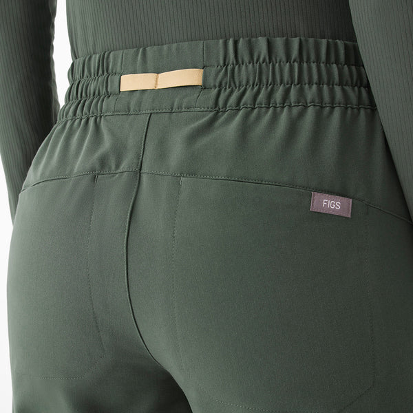 Women's Moss Isabel Ruched Mid-Rise Wide-Leg - Tall Scrub Pant™