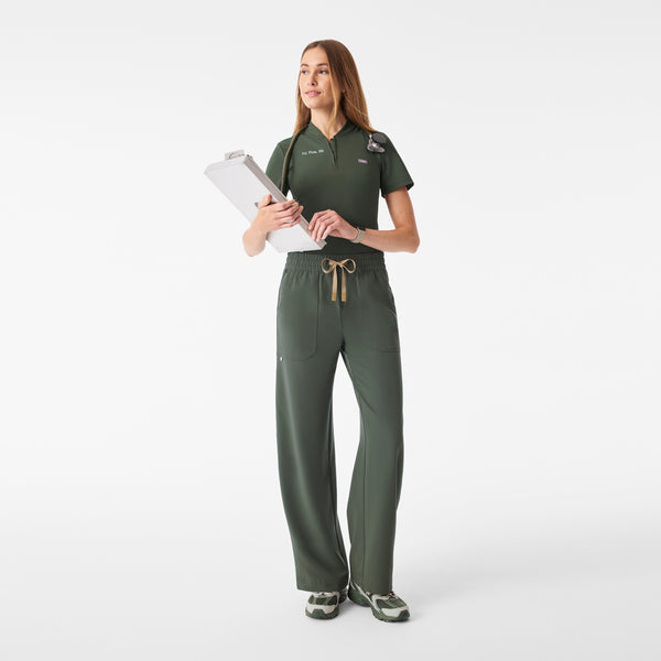 Women's Moss Roslyn Mid-Rise Wide-Leg - Tall Scrub Pant