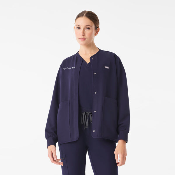 Women's Navy Claire Scrub Jacket