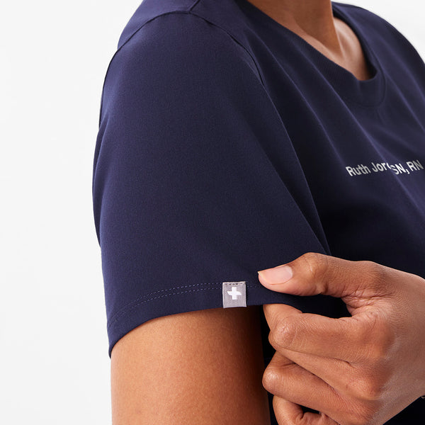 Women's Navy Eliza Slim - Scrub Top