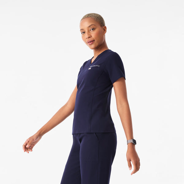 Women's Navy Everly Slim V-Neck - Scrub Top