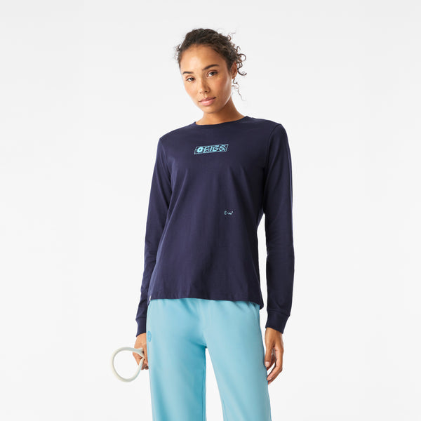 Women's Navy Spider-Man Graphic - Long-Sleeve Underscrub