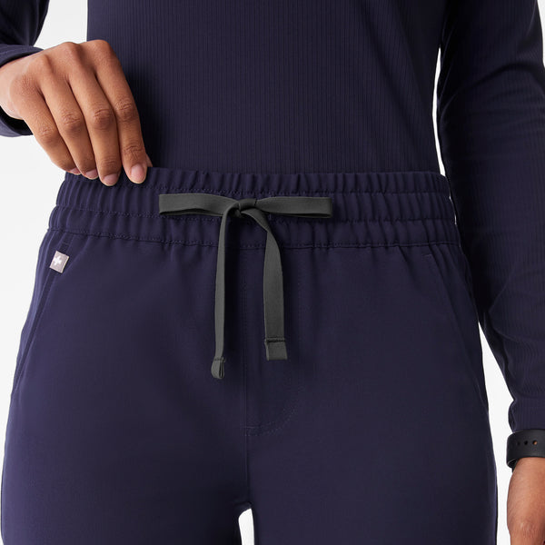 Women's Navy Zamora Ruched Mid-Rise - Tall Jogger Scrub Pant™