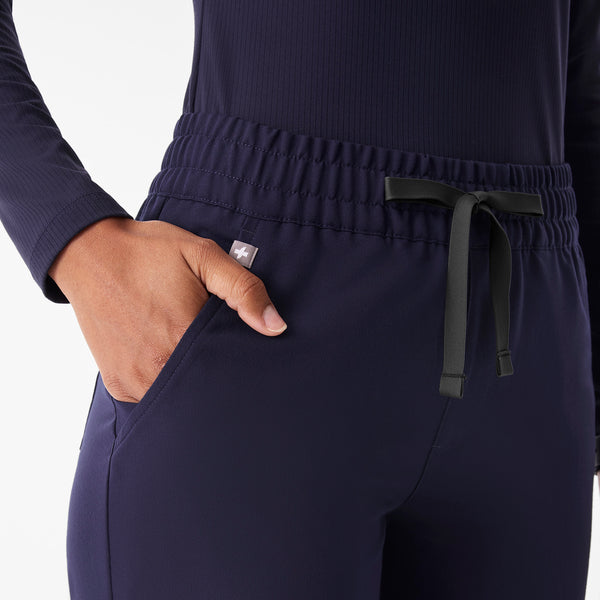 Women's Navy Zamora Ruched Mid-Rise - Tall Jogger Scrub Pant™