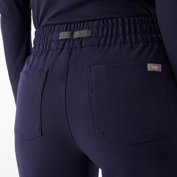 Women's Navy Zamora Ruched Mid-Rise - Tall Jogger Scrub Pant™