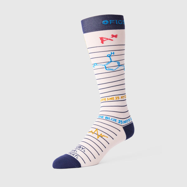 Unisex Off White Noteworthy - Compression Socks