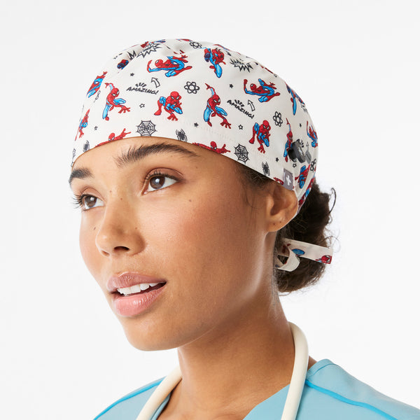 Off-White Spider-Man Printed - Scrub Cap With Buttonholes