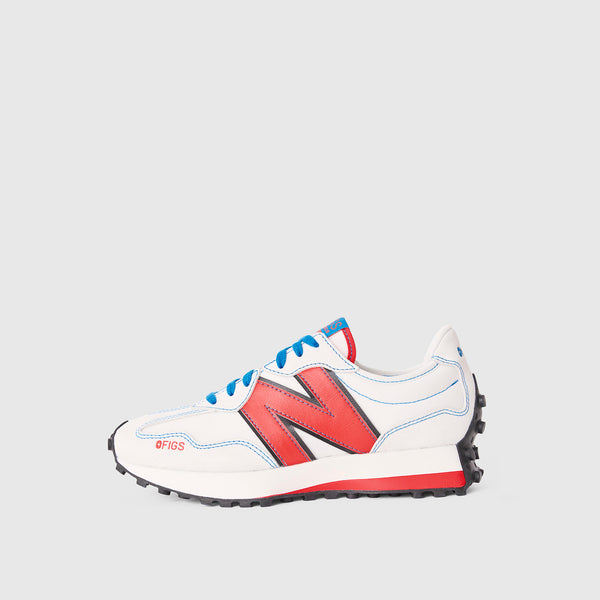 Unisex Optic White FIGS | New Balance 327