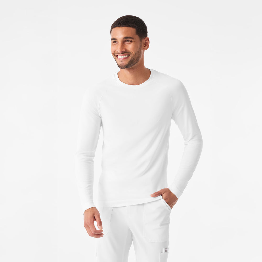 Men's Optic White Seamless - Long-Sleeve Underscrub