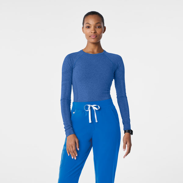 Women's Royal Blue Salta Seamless - Long-Sleeve Underscrub