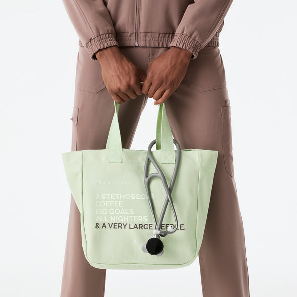 Sagewater - A Very Large Needle Mini Canvas Tote