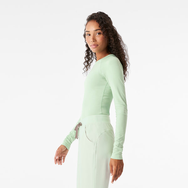 Women's Dark Sagewater Salta Seamless - Long-Sleeve Underscrub