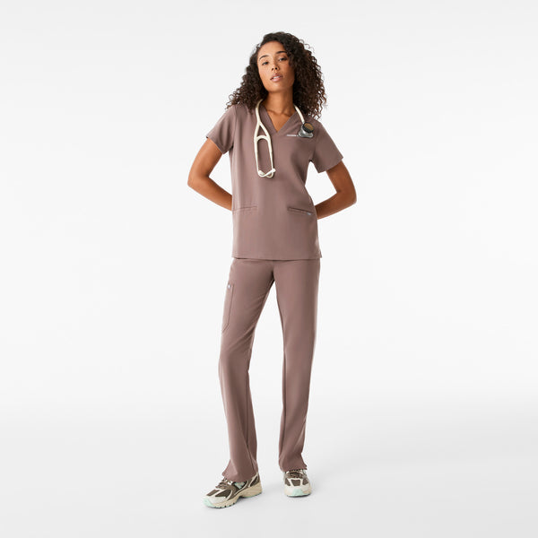 Women's Smokey Taupe Casma - Scrub Top™