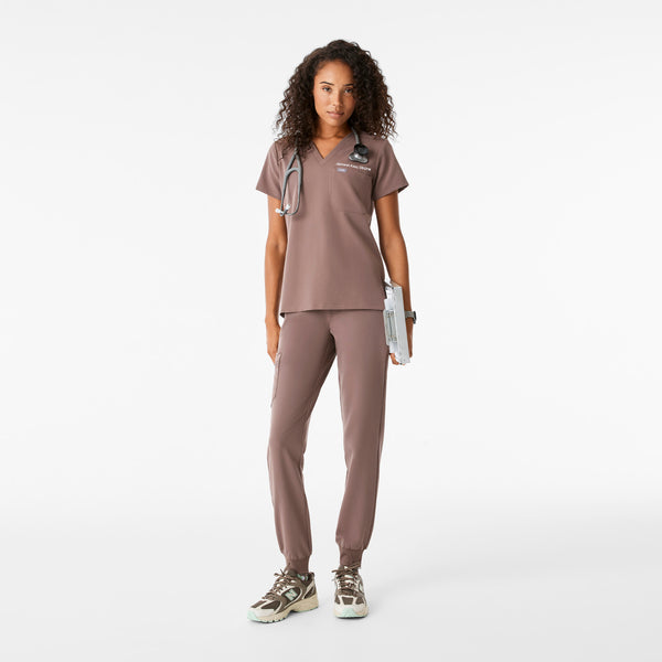 Women's Smokey Taupe Catarina - Scrub Top™