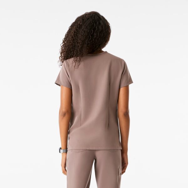 Women's Smokey Taupe Catarina - Scrub Top™