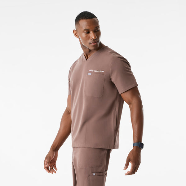 Men's Smokey Taupe Chisec - Scrub Top™