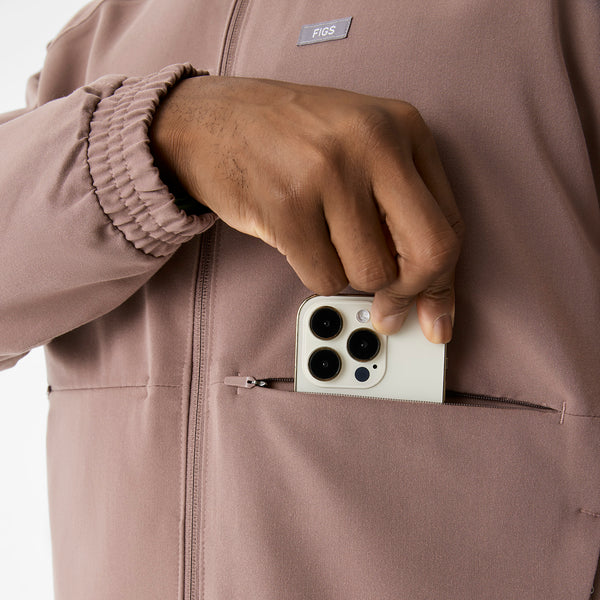 Men's Smokey Taupe Cobaki - Scrub Jacket