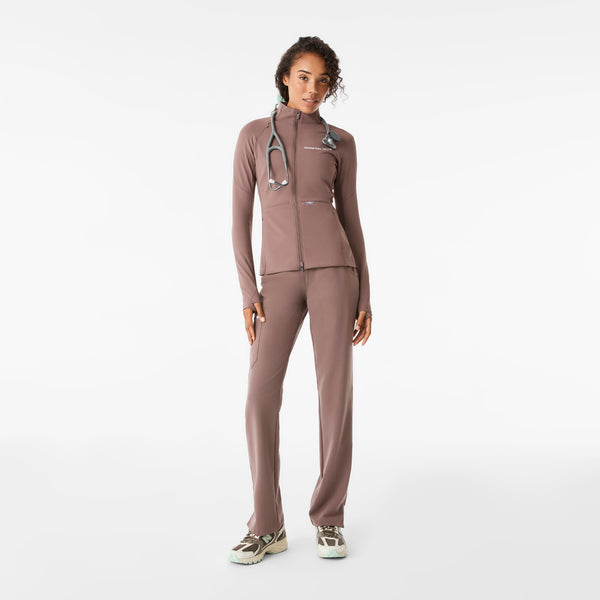 Women's Smokey Taupe ContourKnit Scrub Jacket™