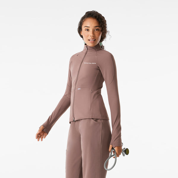 Women's Smokey Taupe ContourKnit Scrub Jacket™