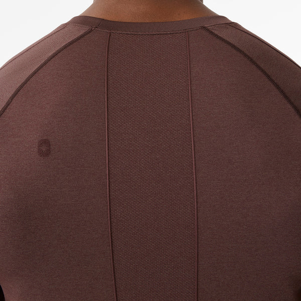 Men's Dark Smokey Taupe Makato Solid - Long-Sleeve Underscrub