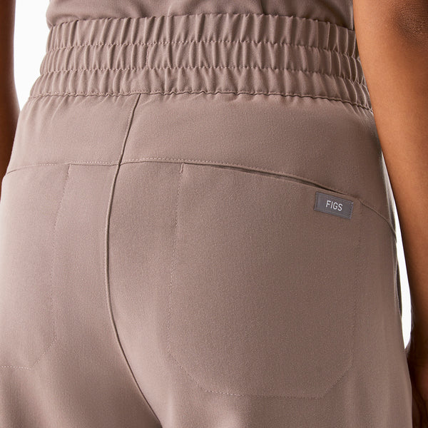 Women's Smokey Taupe Shelby Ultra-High-Rise Wide-Leg - Scrub Pant
