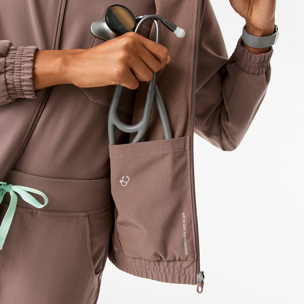 Women's Smokey Taupe Sydney - Scrub Jacket