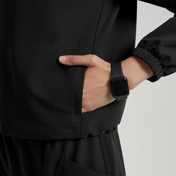 Women's Black Blakely FIBREx ¼ Zip Scrub Top