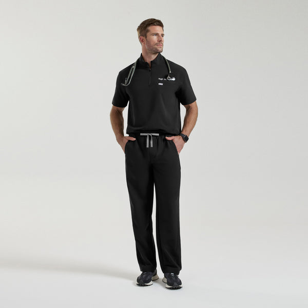 Men's Black Everett FIBREx Straight-Leg - Tall Scrub Pant