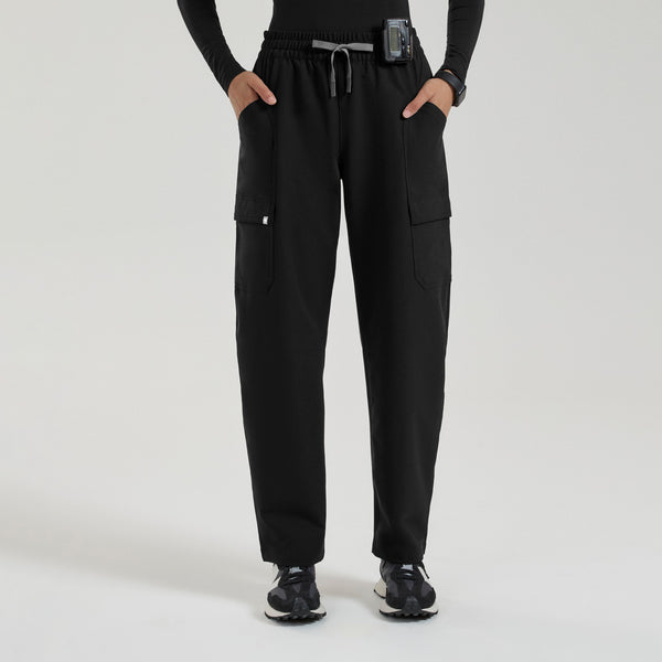 Women's Black Jenner FIBREx Barrel-Leg - Scrub Pant