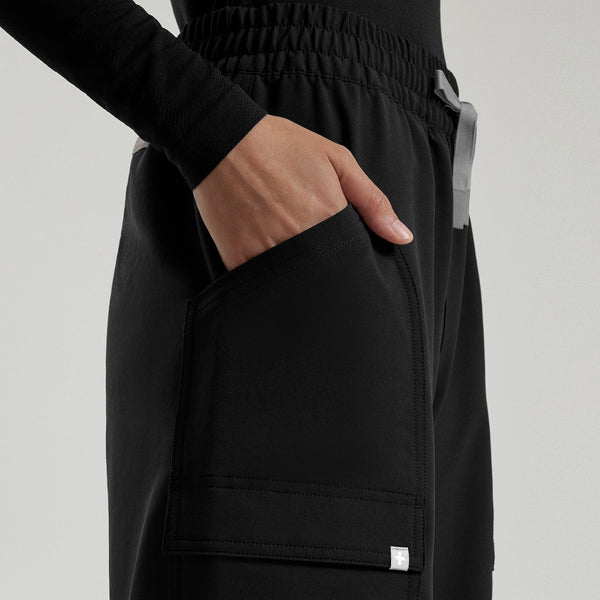 Women's Black Jenner FIBREx Barrel-Leg - Scrub Pant
