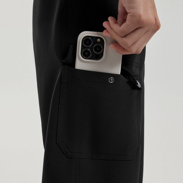 Women's Black Jenner FIBREx Barrel-Leg - Scrub Pant