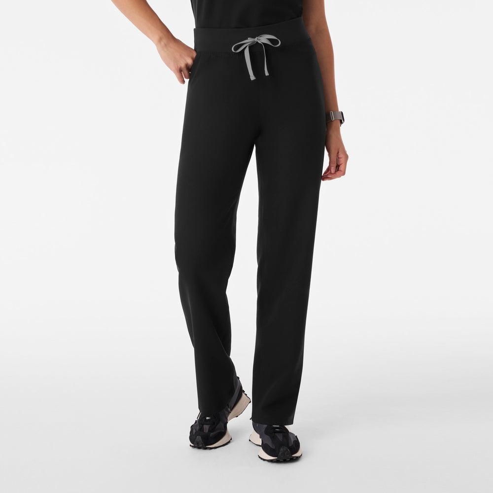 Women's Black High-Rise Livingston - Straight-Leg Scrub Pant™ (3XL - 6XL)