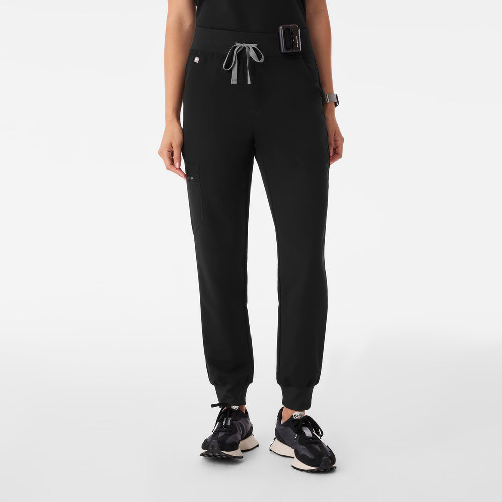 Women's Black Zamora™ High-Rise - Petite Jogger Scrub Pant