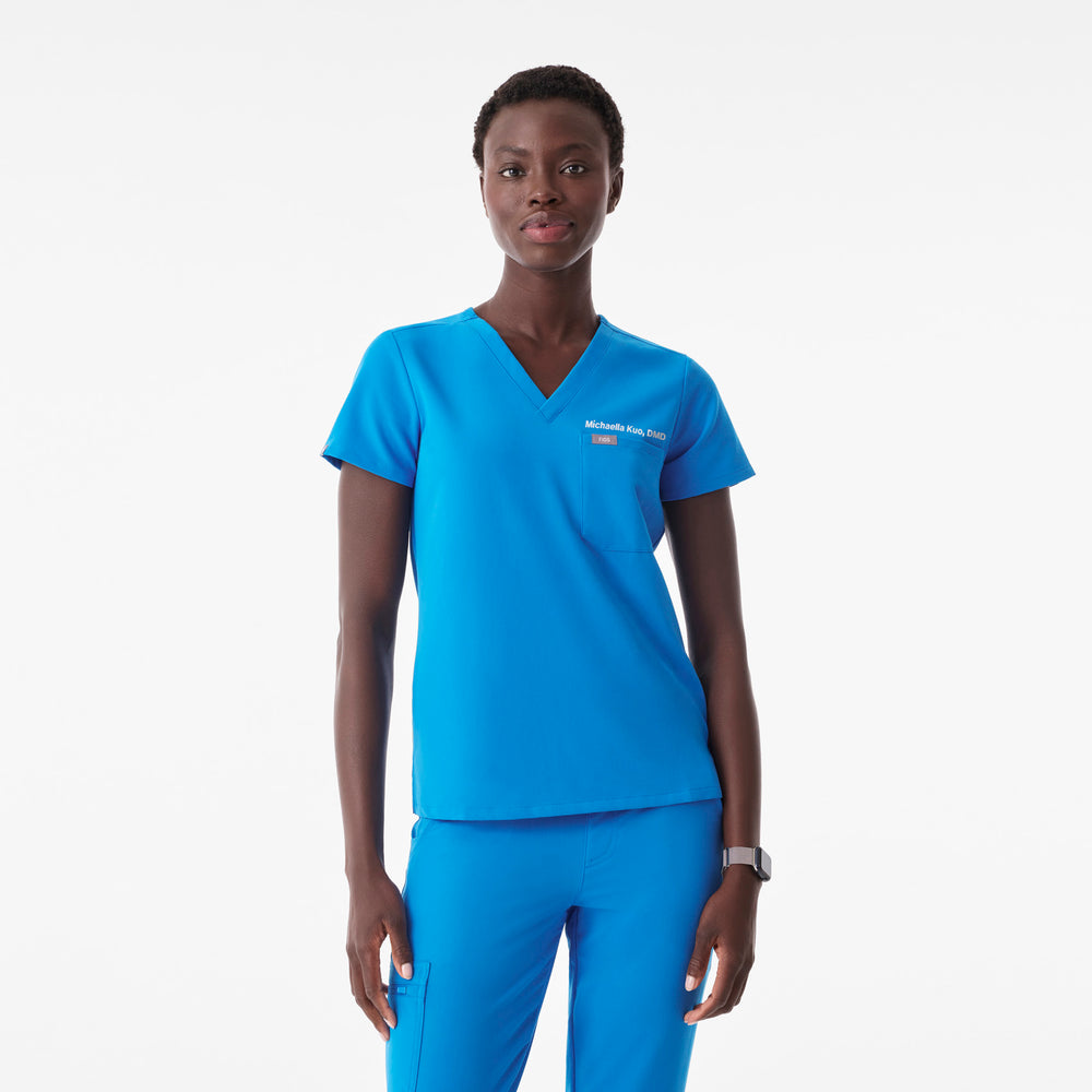 Women's Blue Horizon Catarina Petite -  Scrub Top™
