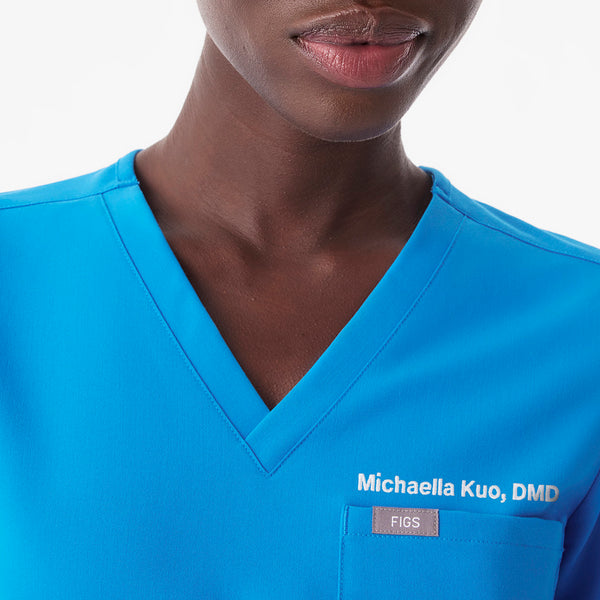 Women's Blue Horizon Catarina Petite -  Scrub Top™