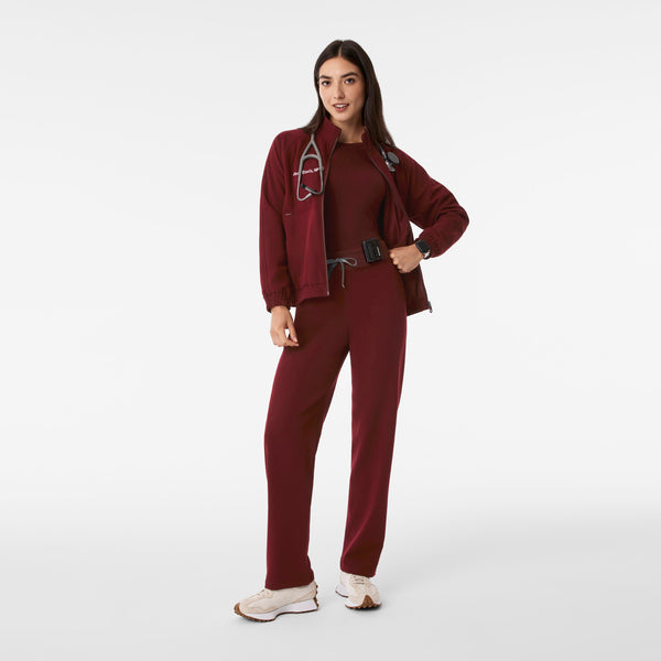 Women's Burgundy Livingston High-Rise - Tall Straight-Leg Scrub Pant™