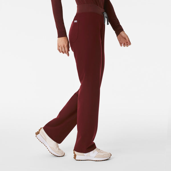 Women's Burgundy Livingston High-Rise - Tall Straight-Leg Scrub Pant™