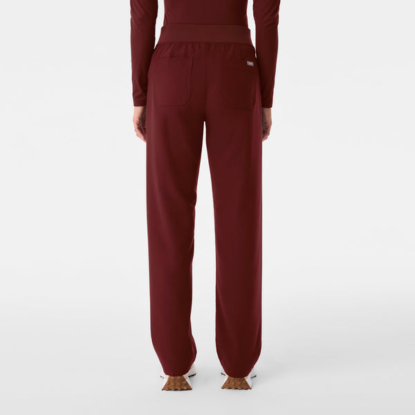 Women's Burgundy Livingston High-Rise - Tall Straight-Leg Scrub Pant™