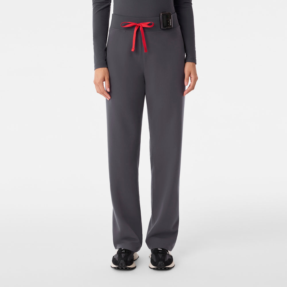 Women's Charcoal High-Rise Livingston - Petite Straight-Leg Scrub Pant™ (3XL - 6XL)