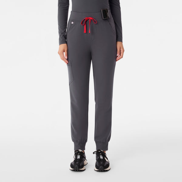 Women's Charcoal Zamora™ High-Rise - Petite Jogger Scrub Pant