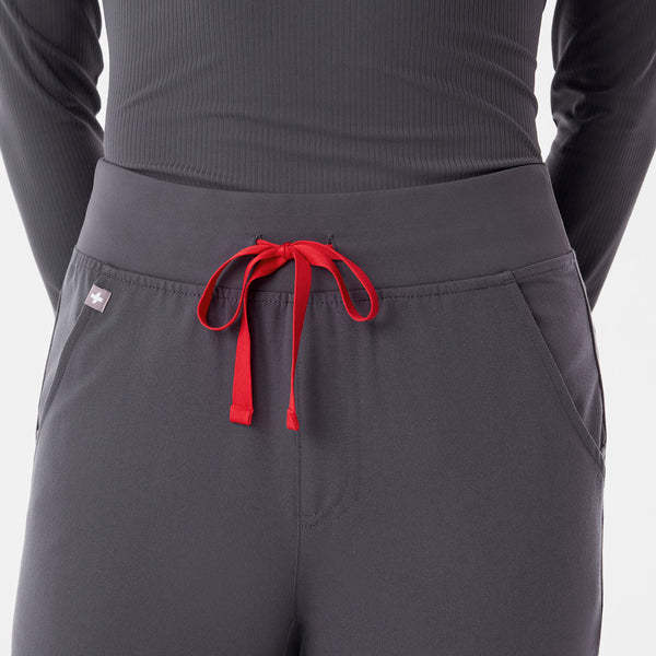 Women's Charcoal Zamora™ High-Rise - Petite Jogger Scrub Pant