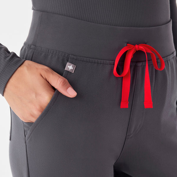 Women's Charcoal Zamora™ High-Rise - Petite Jogger Scrub Pant