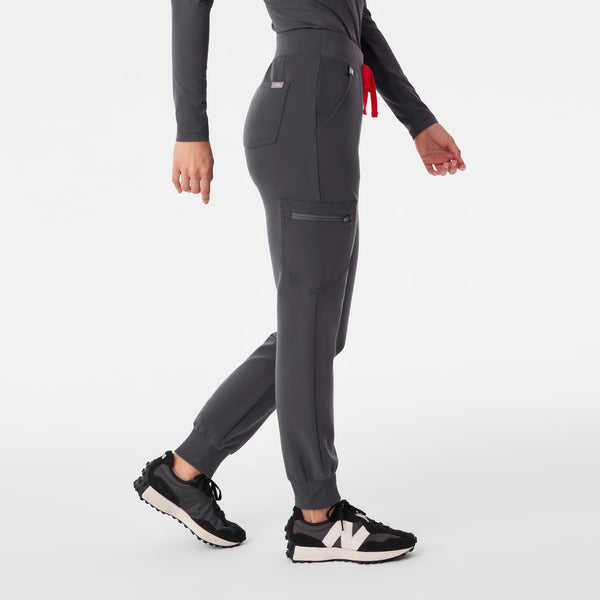 Women's Charcoal Zamora™ High-Rise - Petite Jogger Scrub Pant