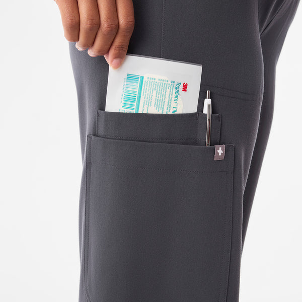 Women's Charcoal Isabel High-Rise Wide-Leg - Scrub Pant