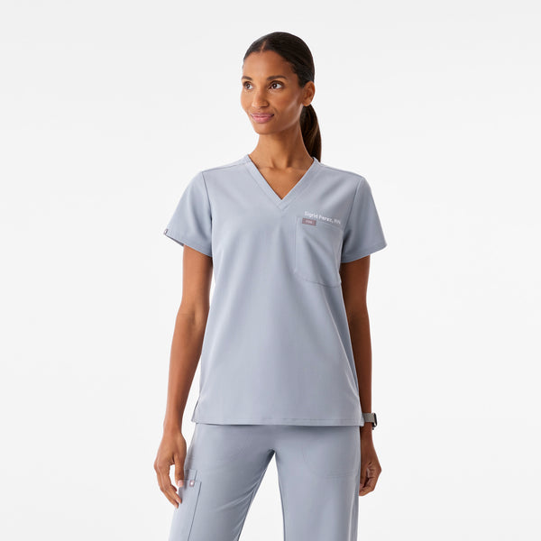 Women's Harbor Grey Catarina Petite -  Scrub Top™